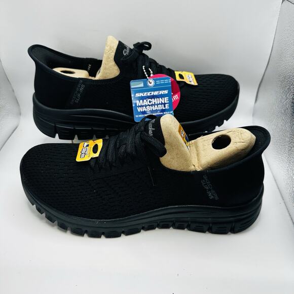 Skechers Graceful First Blush Black Womens Casual Slip Ins Sneaker Size 9.5 - Picture 1 of 6